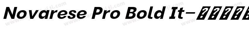 Novarese Pro Bold It字体转换